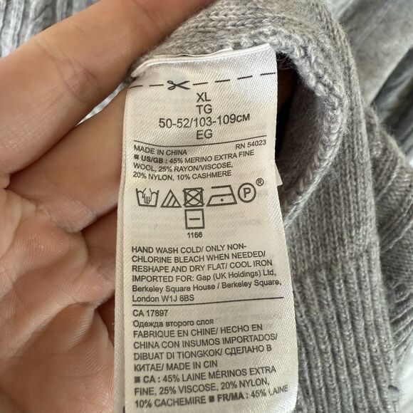 Banana Republic filpucci Sweater Dress Women XL Cable Knit Italian Wool Cashmere - Picture 6 of 12